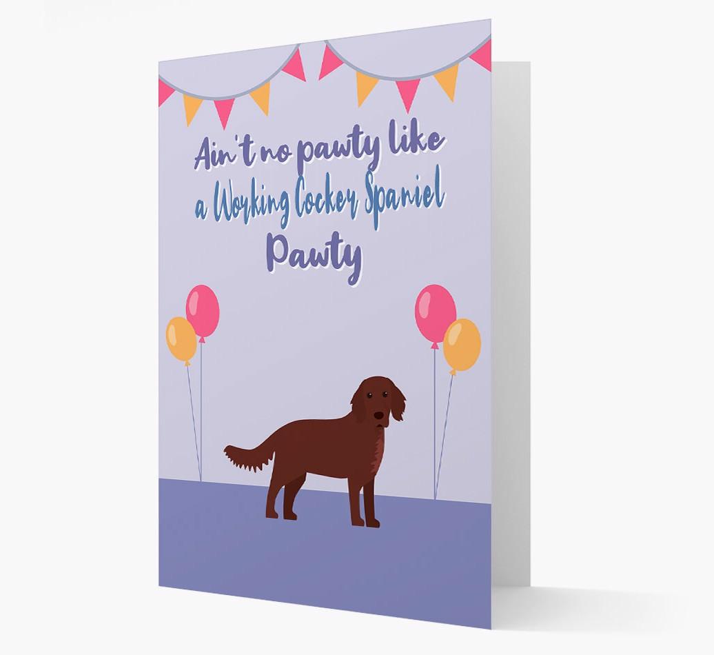 Ain't No Pawty: Personalized {breedFullName} Card