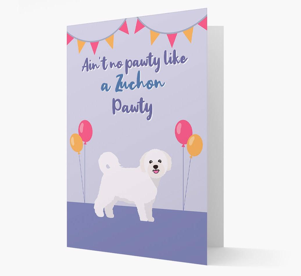 Ain't No Pawty: Personalized {breedFullName} Card