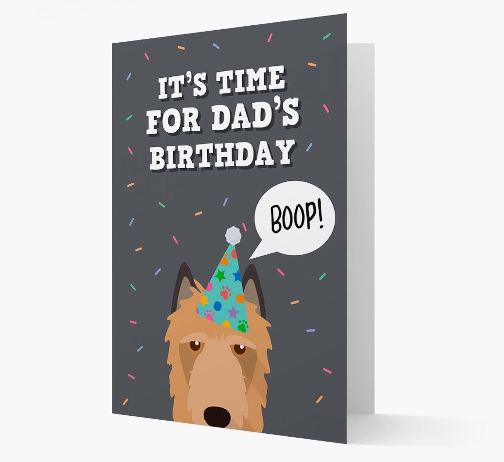 Dad's Birthday Boop: Personalised {breedFullName} Card