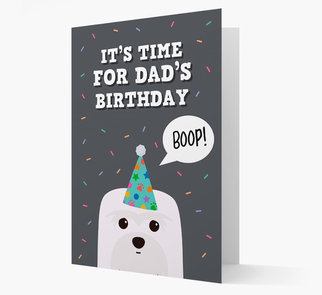 Dad's Birthday Boop: Personalised {breedFullName} Card