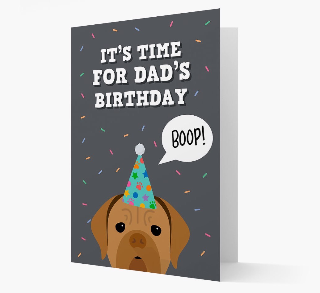 Dad's Birthday Boop: Personalised {breedFullName} Card