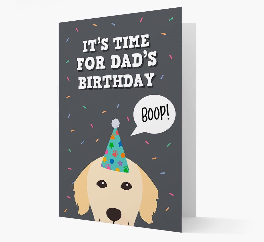 Dad's Birthday Boop: Personalised {breedFullName} Card