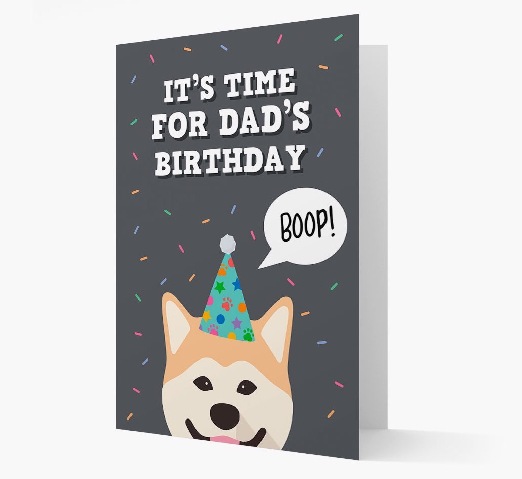 Dad's Birthday Boop: Personalised {breedFullName} Card