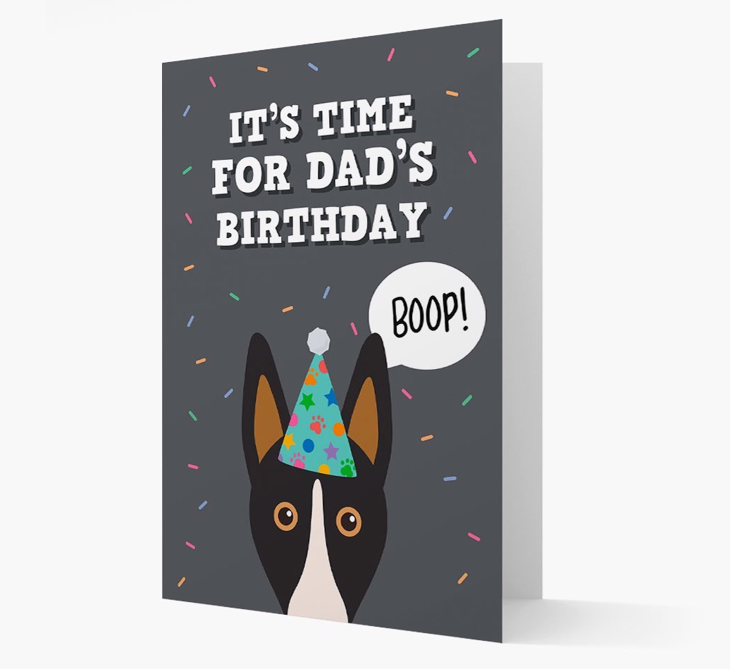 Dad's Birthday Boop: Personalised {breedFullName} Card