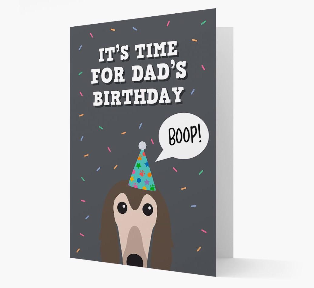 Dad's Birthday Boop: Personalised {breedFullName} Card