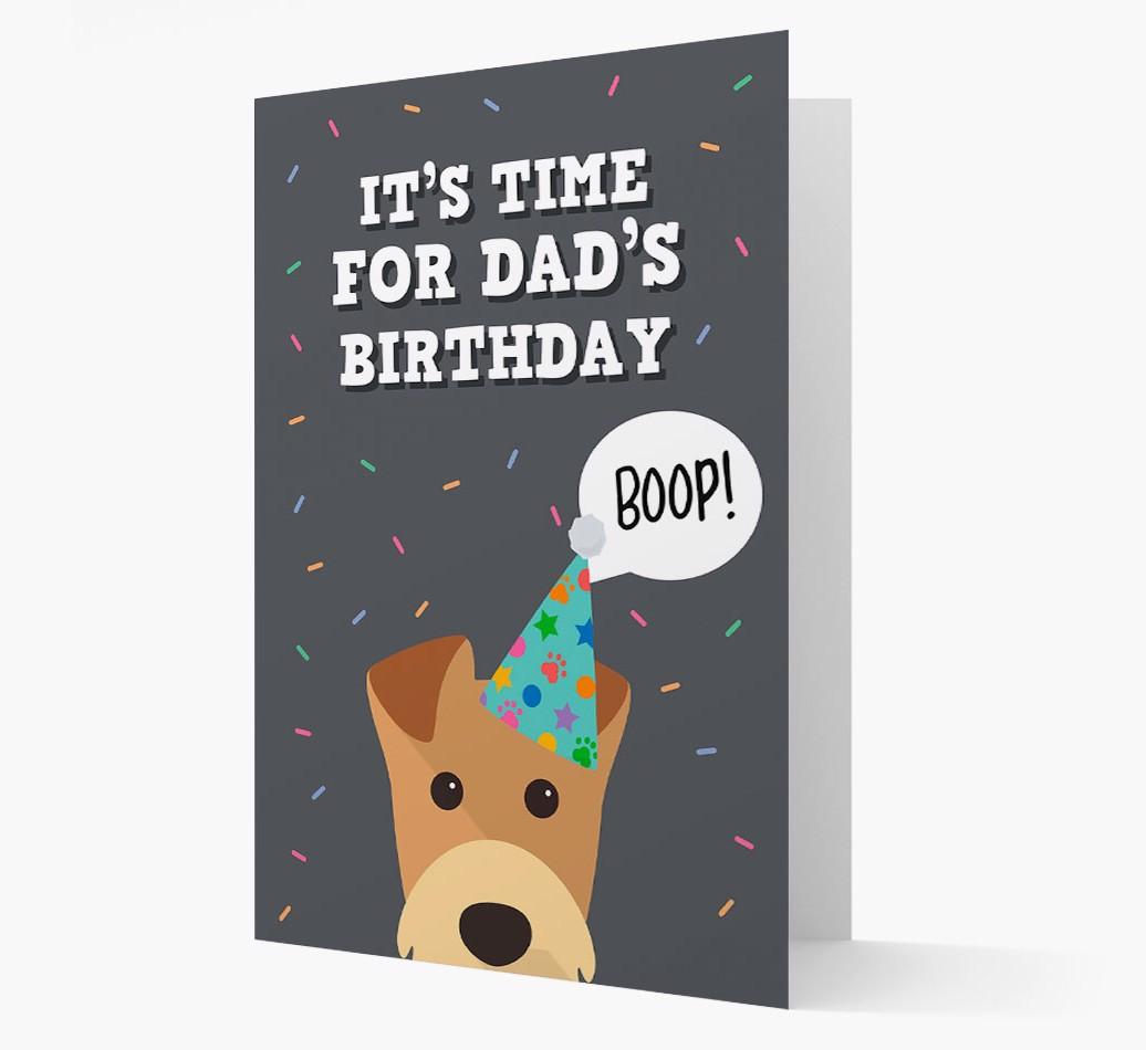 Dad's Birthday Boop: Personalised {breedFullName} Card