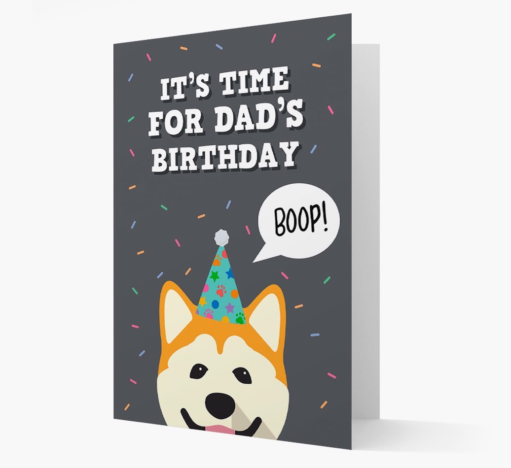 Dad's Birthday Boop: Personalised {breedFullName} Card