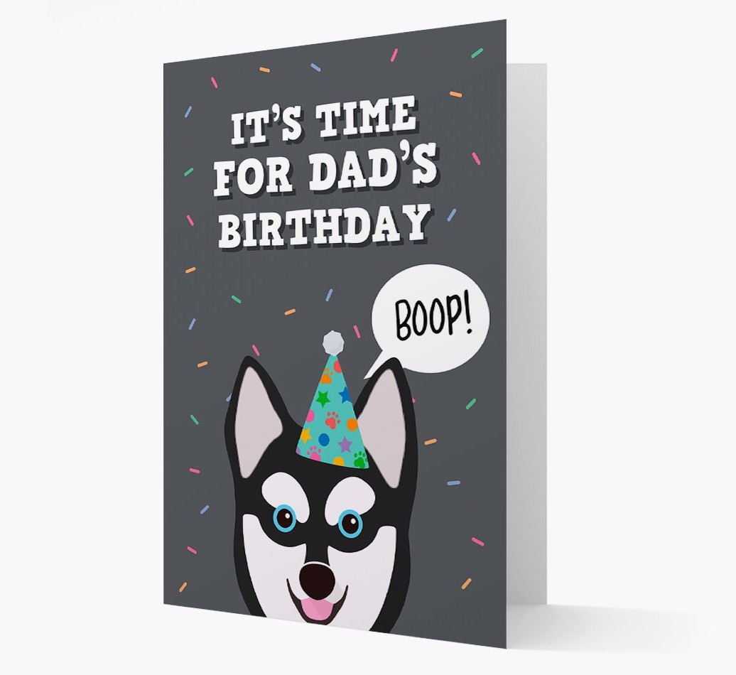 Dad's Birthday Boop: Personalised {breedFullName} Card