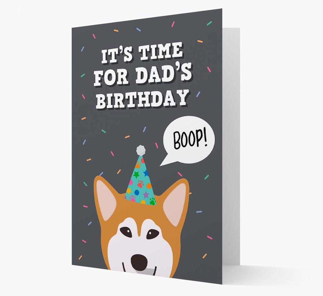 Dad's Birthday Boop: Personalised {breedFullName} Card