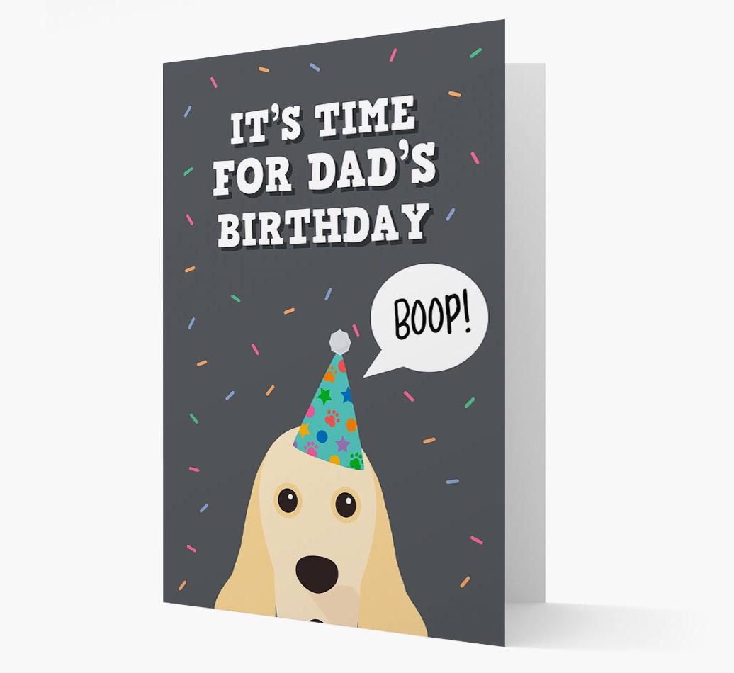 Dad's Birthday Boop: Personalised {breedFullName} Card