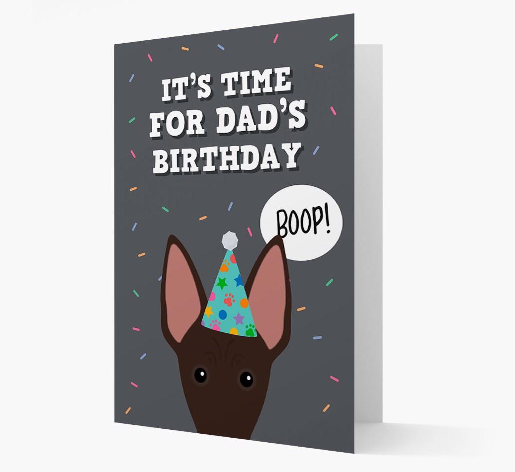 Dad's Birthday Boop: Personalised {breedFullName} Card