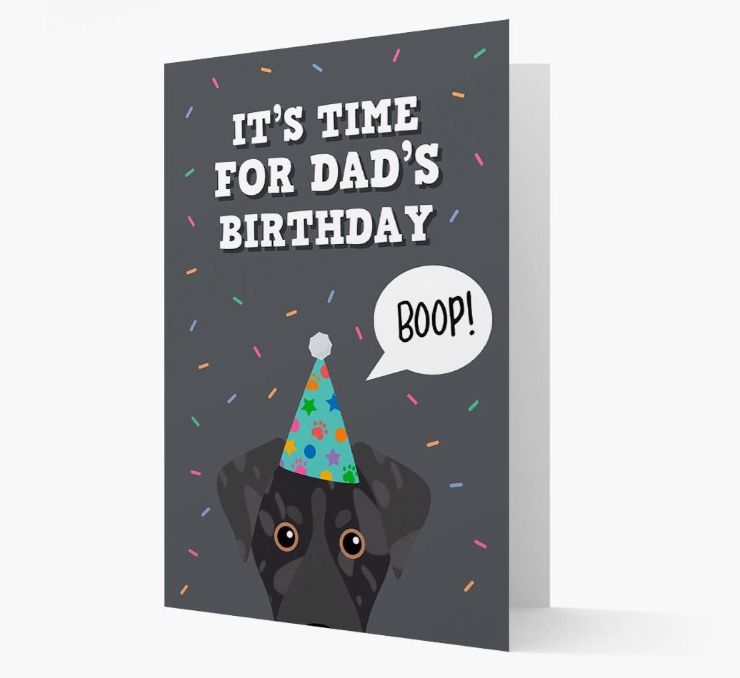 Dad's Birthday Boop: Personalised {breedFullName} Card