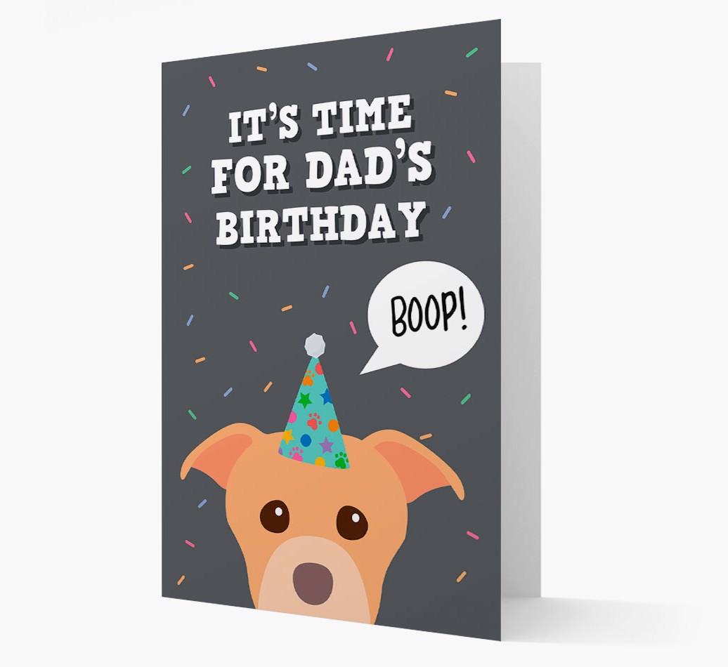 Dad's Birthday Boop: Personalised {breedFullName} Card