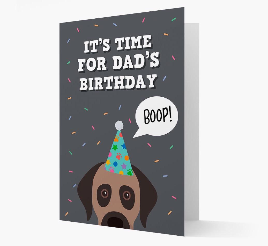 Dad's Birthday Boop: Personalised {breedFullName} Card