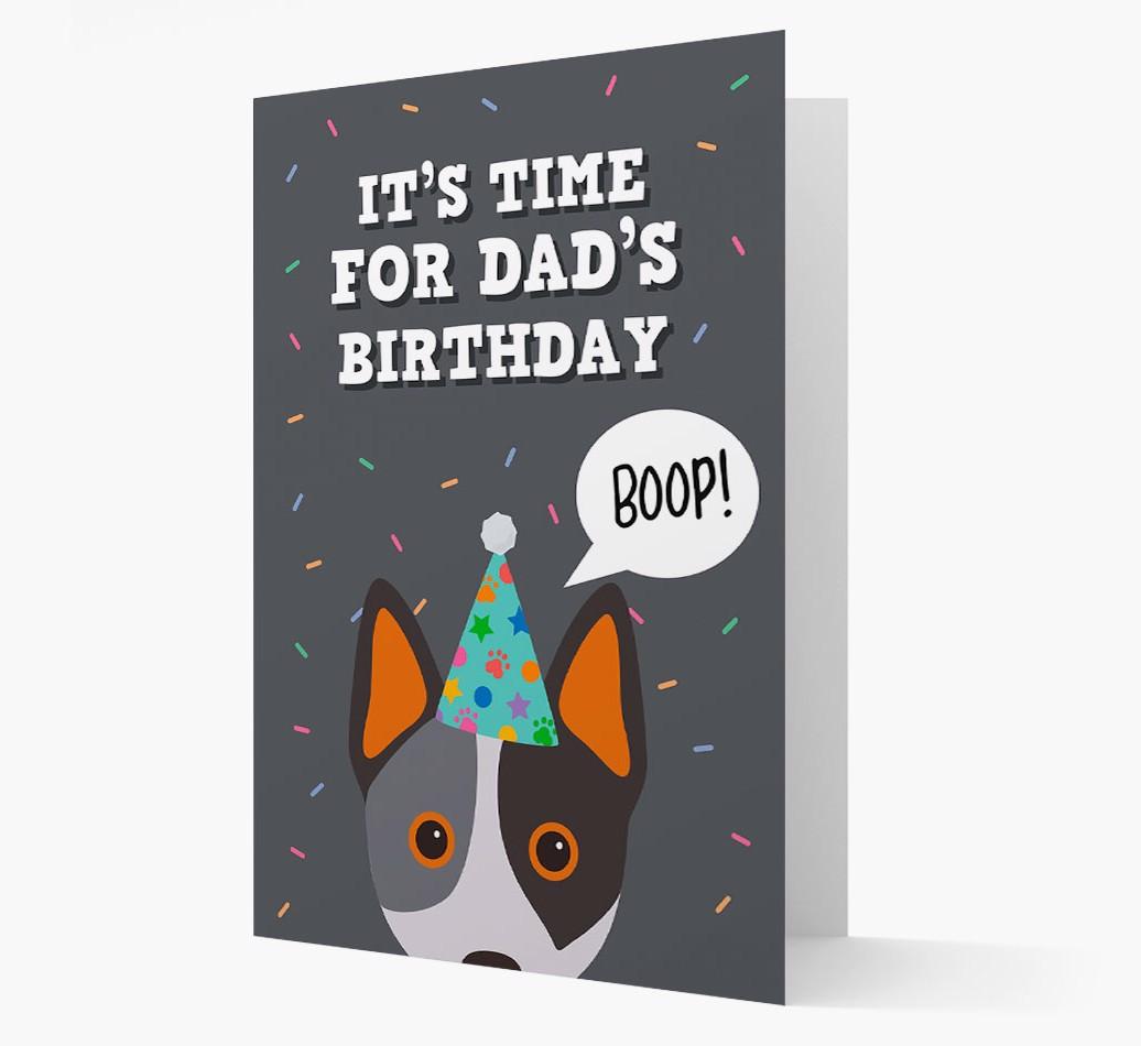 Dad's Birthday Boop: Personalised {breedFullName} Card