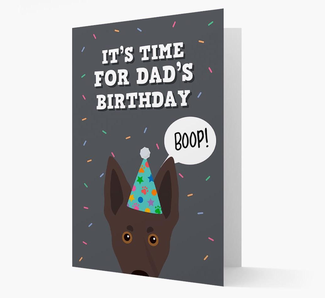 Dad's Birthday Boop: Personalised {breedFullName} Card