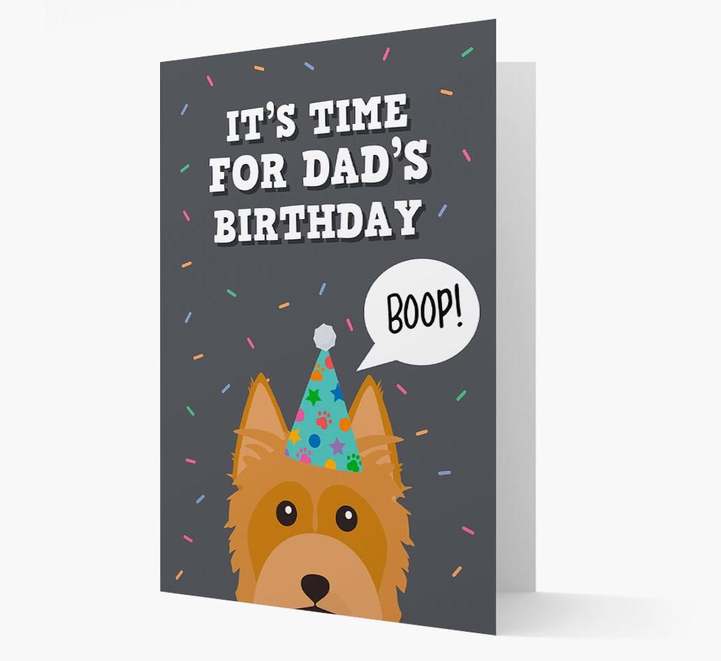 Dad's Birthday Boop: Personalised {breedFullName} Card