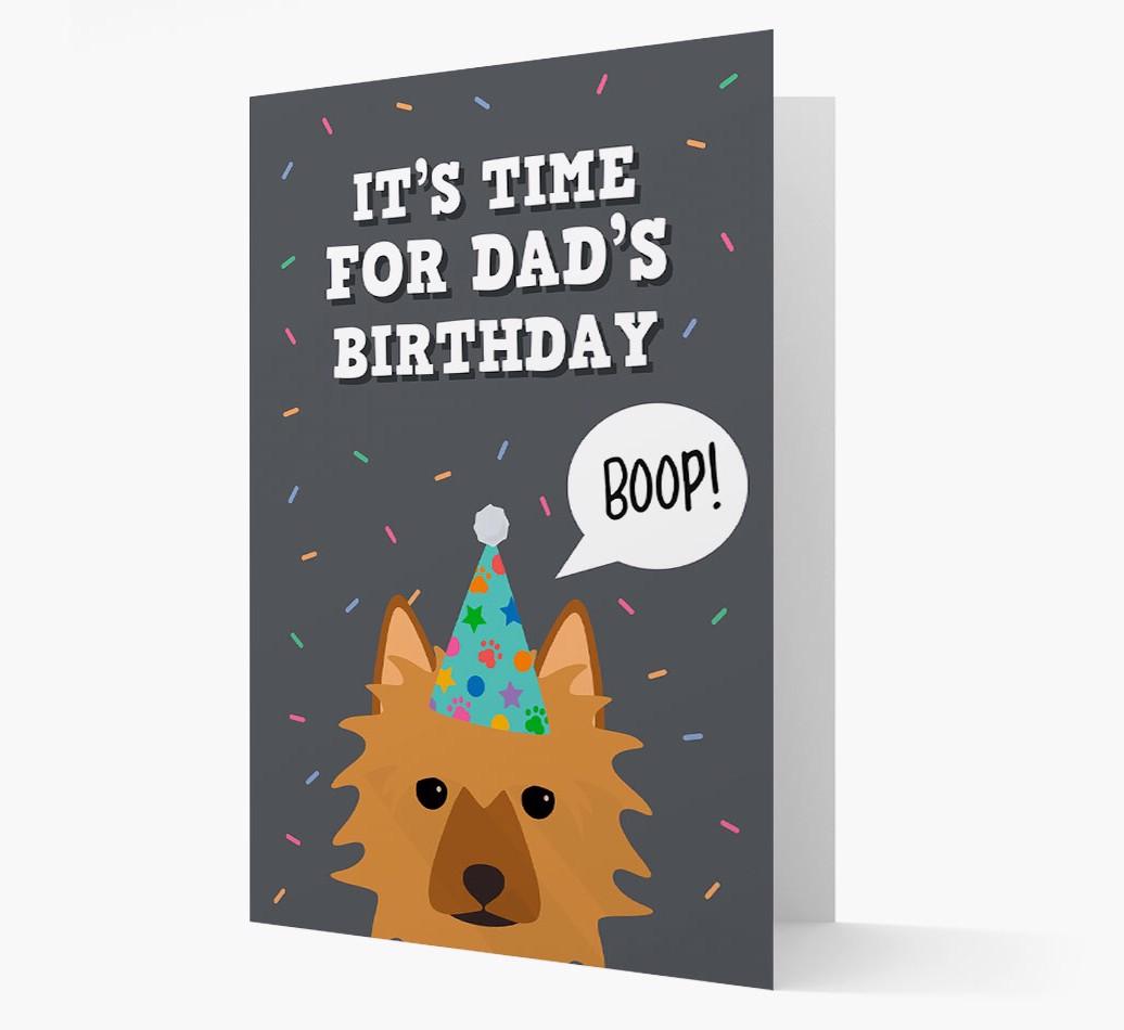 Dad's Birthday Boop: Personalised {breedFullName} Card