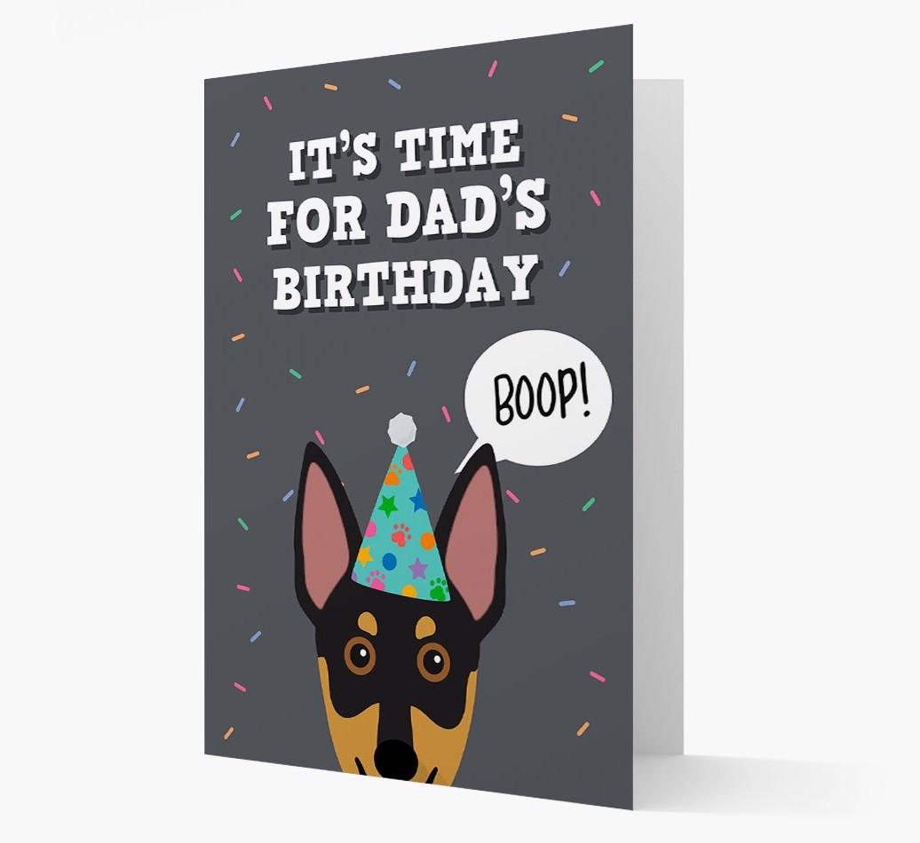 Dad's Birthday Boop: Personalised {breedFullName} Card