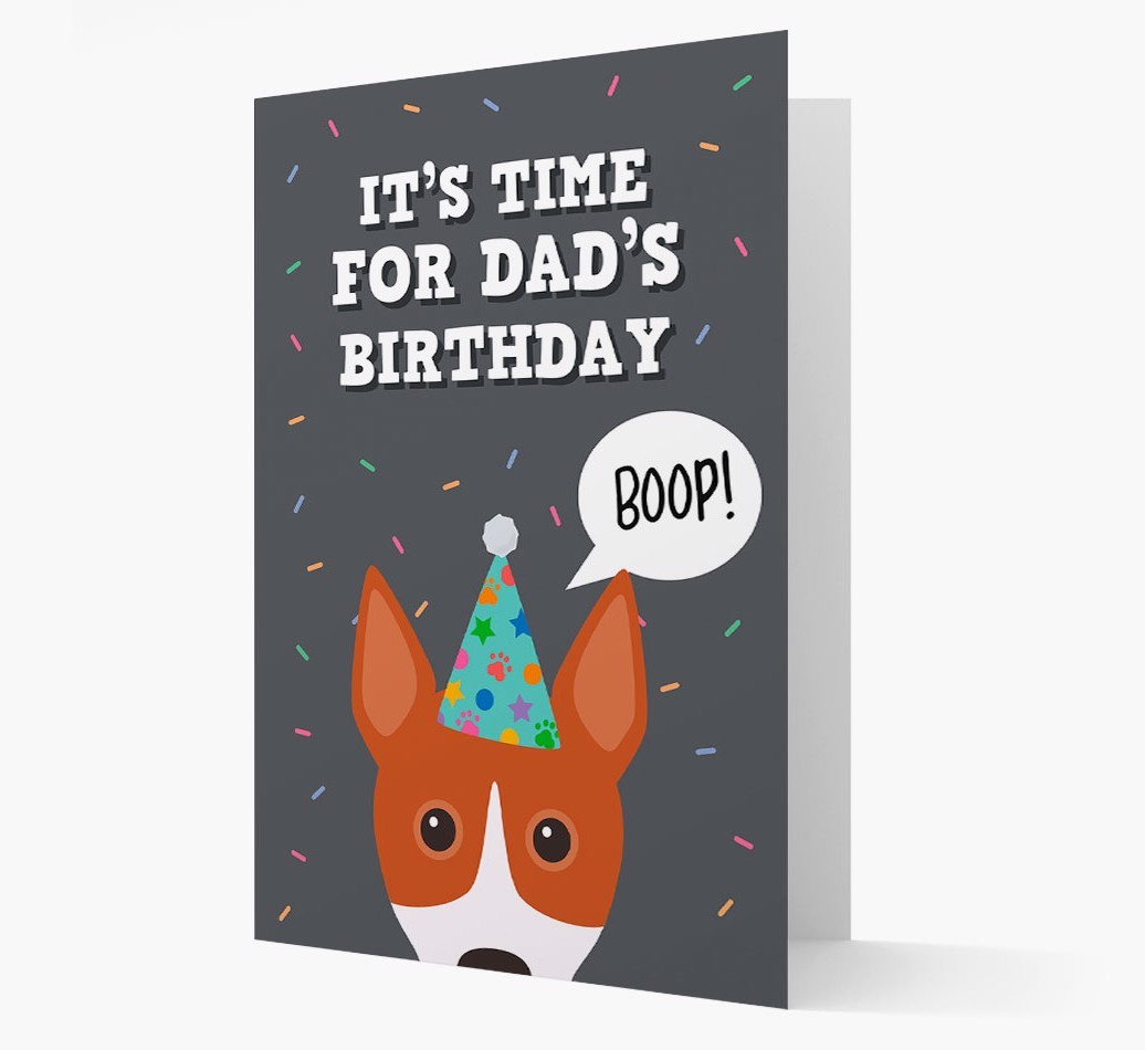 Dad's Birthday Boop: Personalised {breedFullName} Card