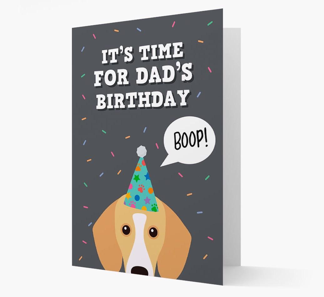 Dad's Birthday Boop: Personalised {breedFullName} Card