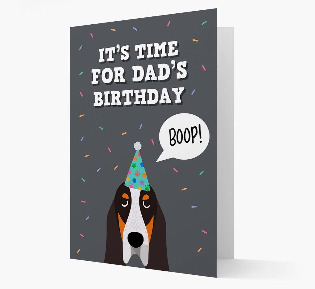Dad's Birthday Boop: Personalised {breedFullName} Card