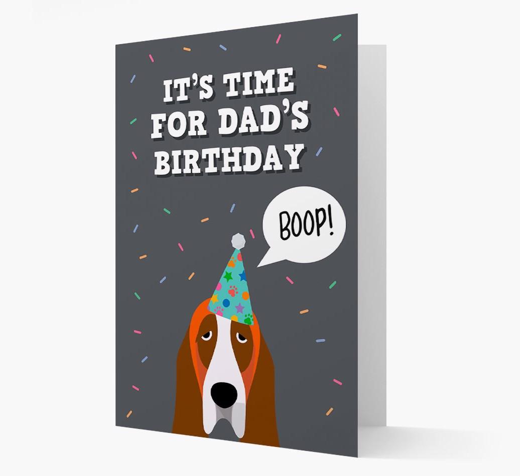 Dad's Birthday Boop: Personalised {breedFullName} Card
