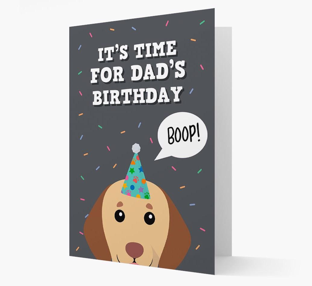 Dad's Birthday Boop: Personalised {breedFullName} Card