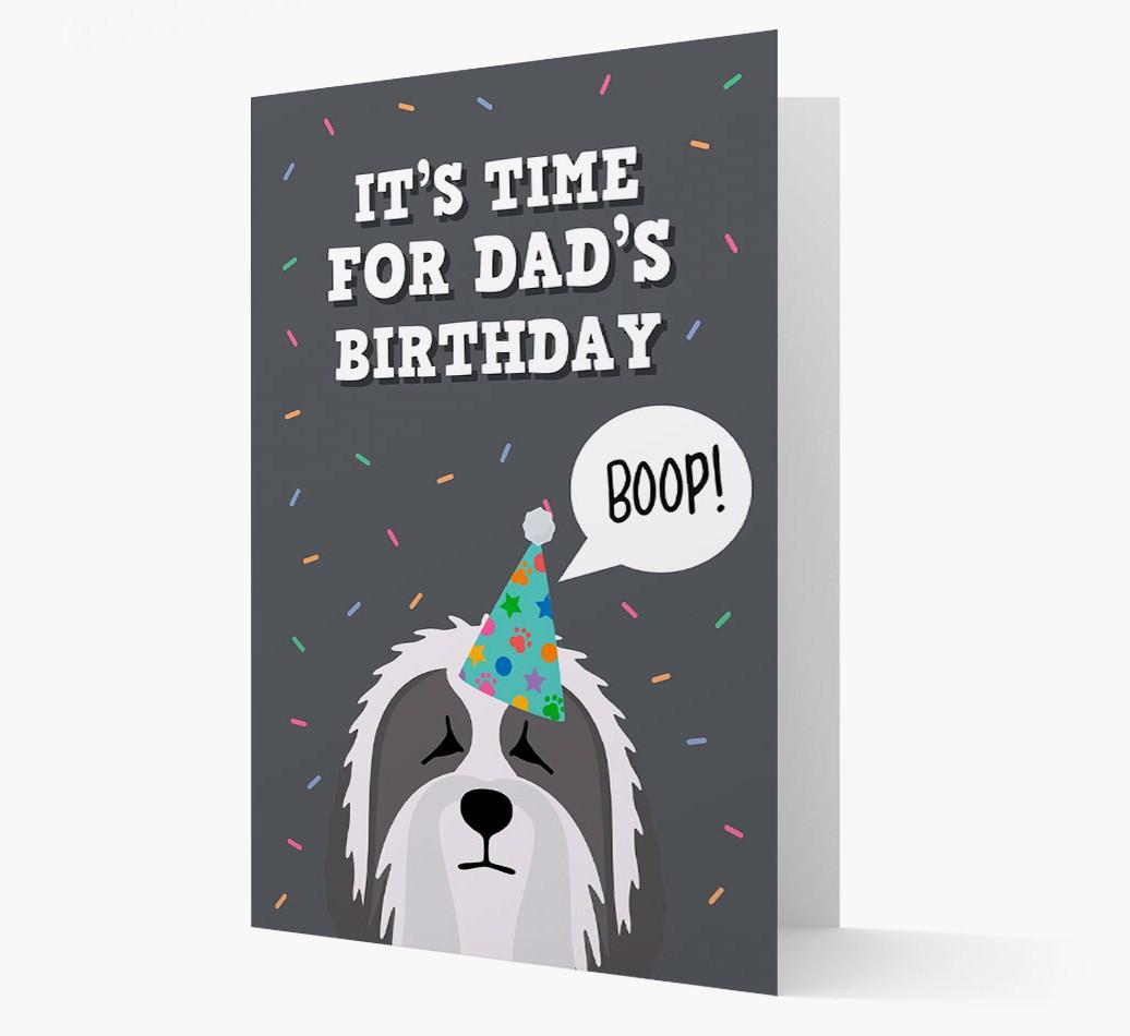 Dad's Birthday Boop: Personalised {breedFullName} Card