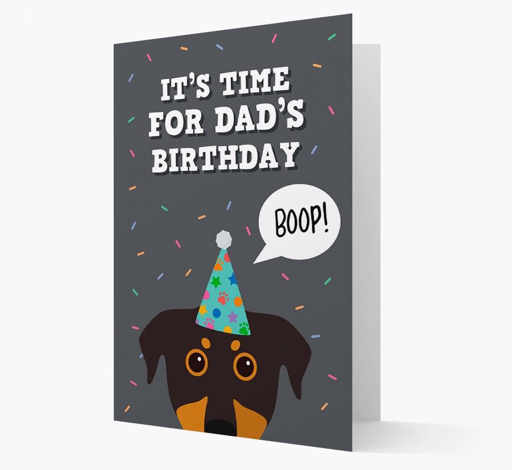Dad's Birthday Boop: Personalised {breedFullName} Card