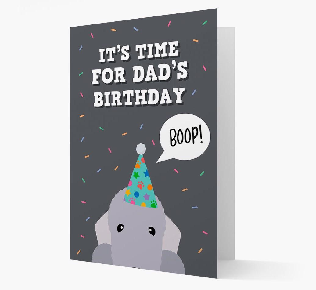 Dad's Birthday Boop: Personalised {breedFullName} Card