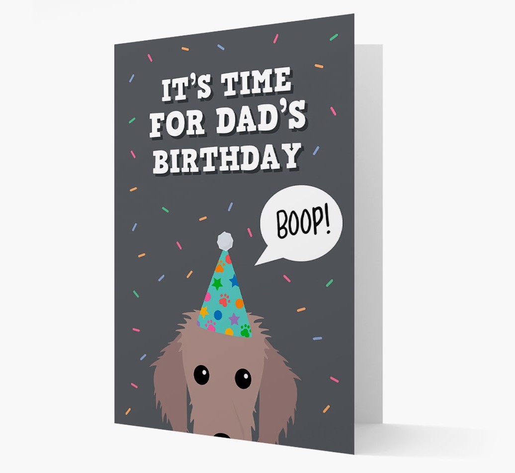 Dad's Birthday Boop: Personalised {breedFullName} Card
