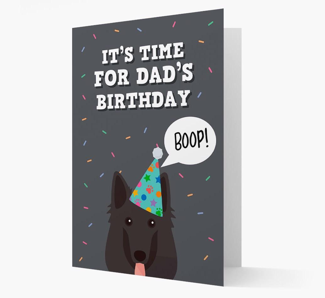 Dad's Birthday Boop: Personalised {breedFullName} Card