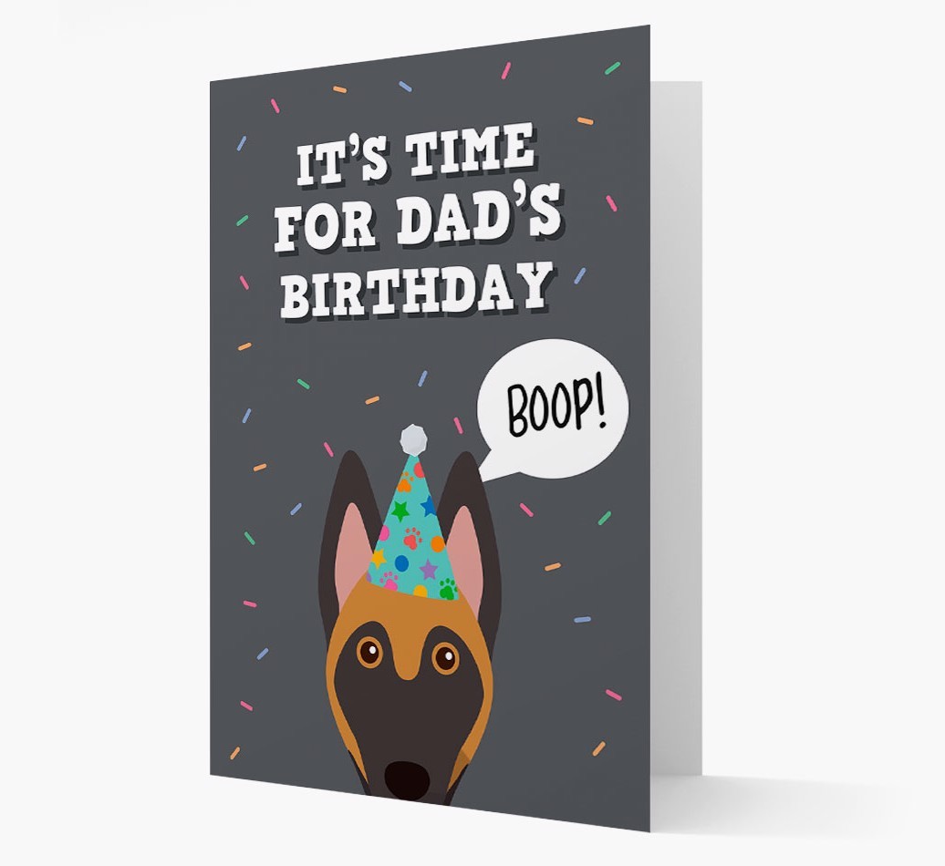 Dad's Birthday Boop: Personalised {breedFullName} Card