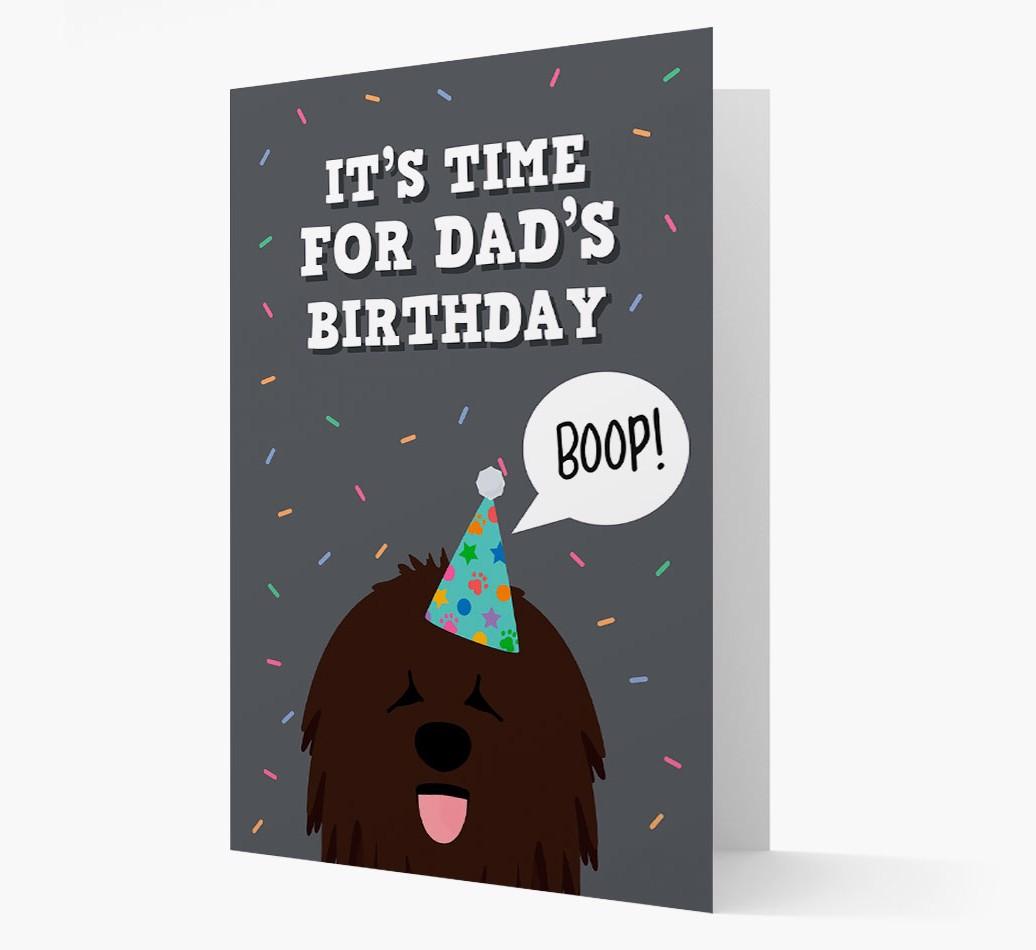 Dad's Birthday Boop: Personalised {breedFullName} Card