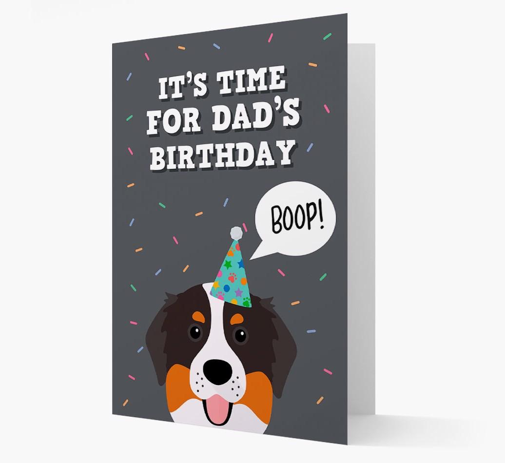 Dad's Birthday Boop: Personalised {breedFullName} Card