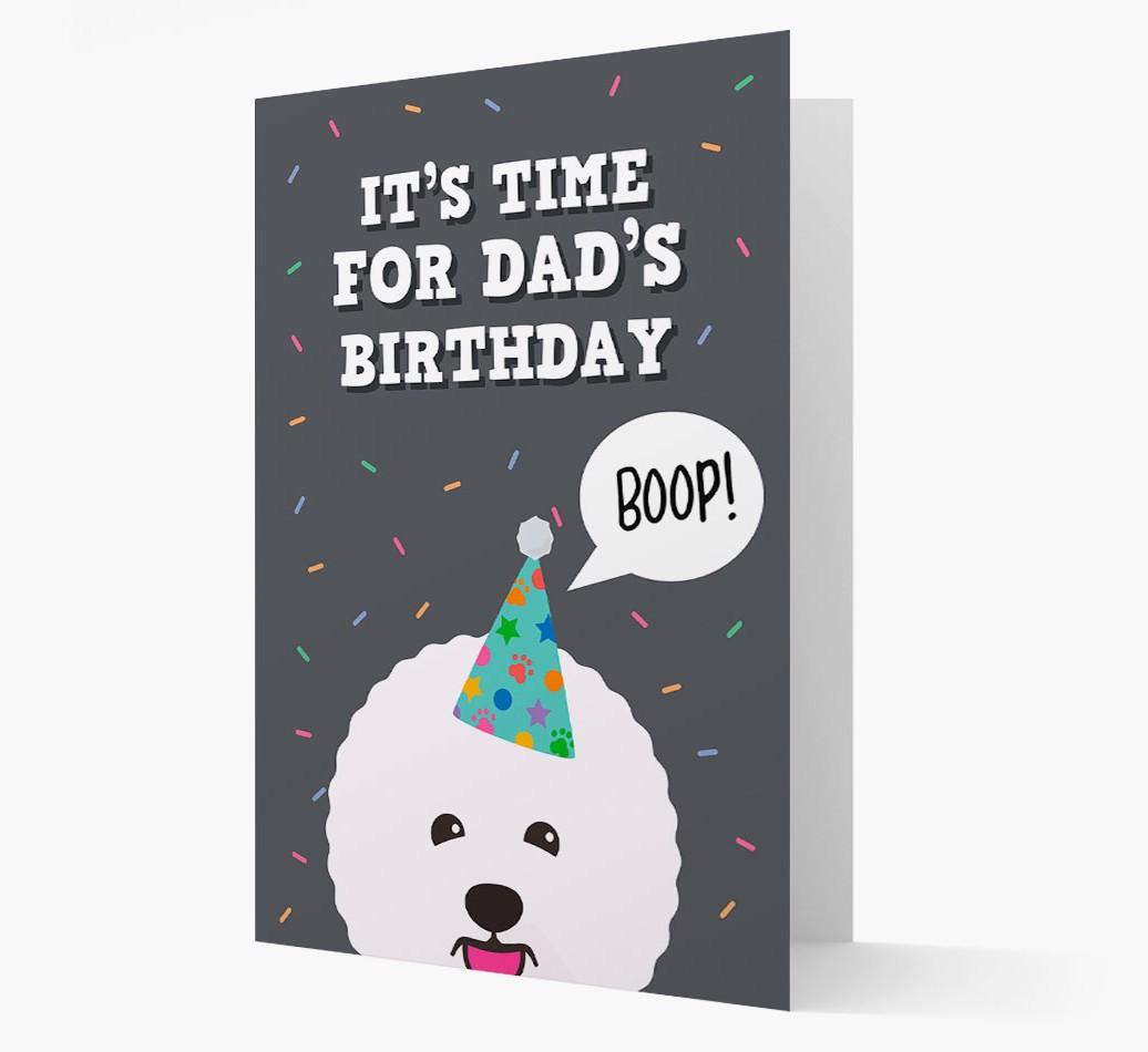 Dad's Birthday Boop: Personalised {breedFullName} Card