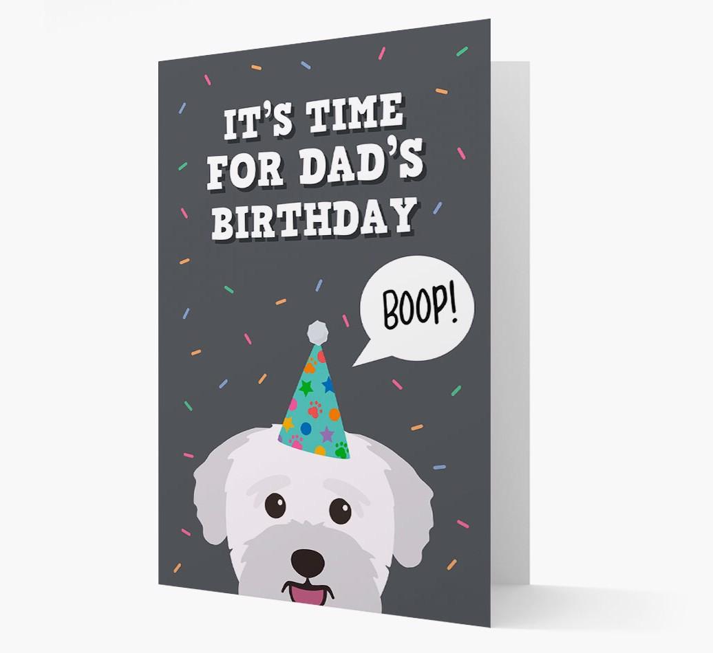 Dad's Birthday Boop: Personalised {breedFullName} Card