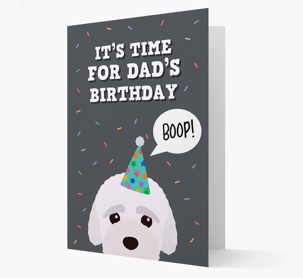 Dad's Birthday Boop: Personalised {breedFullName} Card