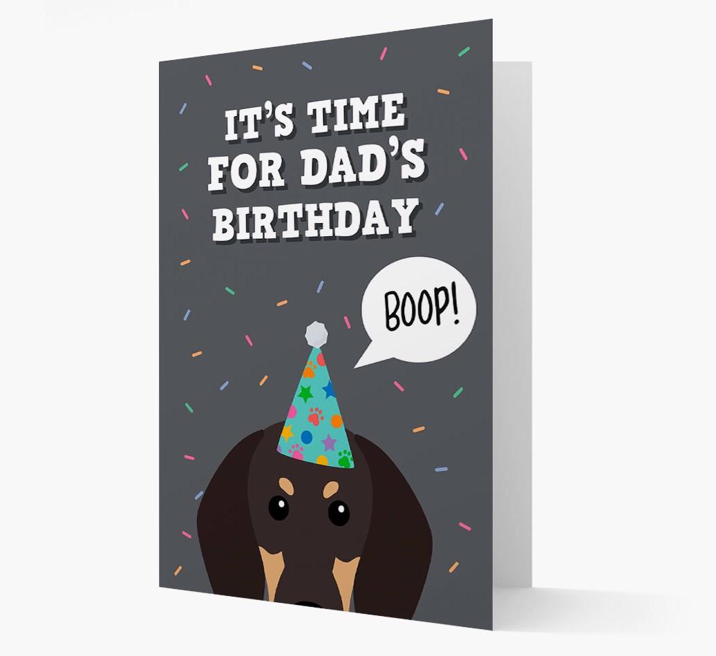 Dad's Birthday Boop: Personalised {breedFullName} Card