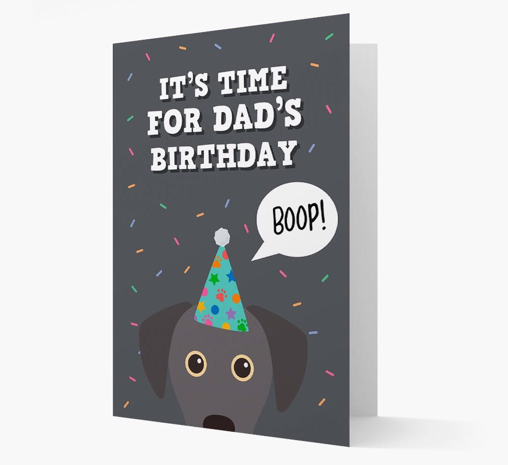 Dad's Birthday Boop: Personalised {breedFullName} Card