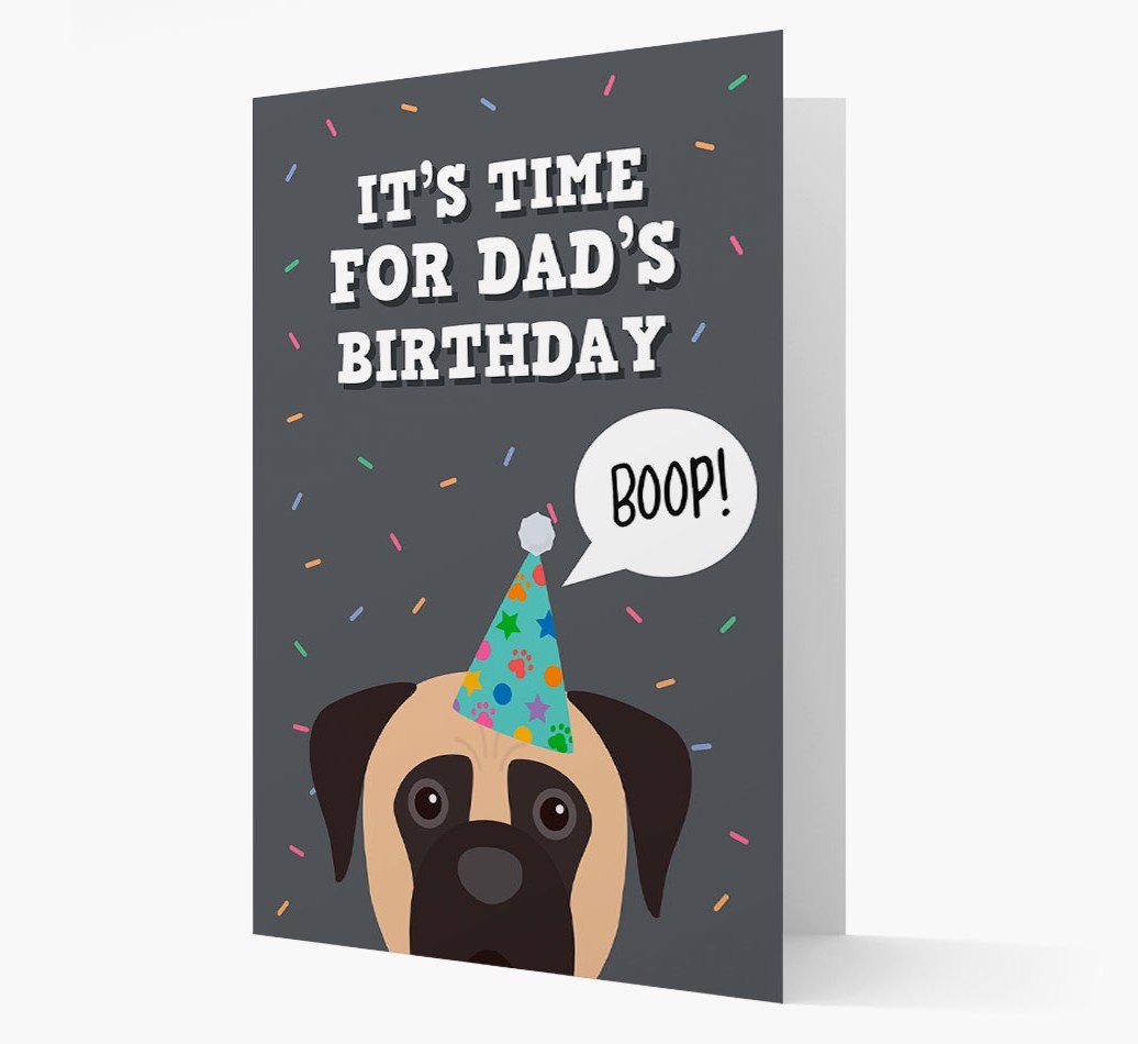 Dad's Birthday Boop: Personalised {breedFullName} Card