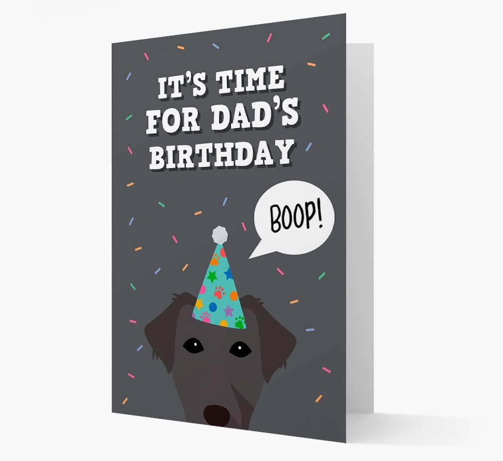 Dad's Birthday Boop: Personalised {breedFullName} Card