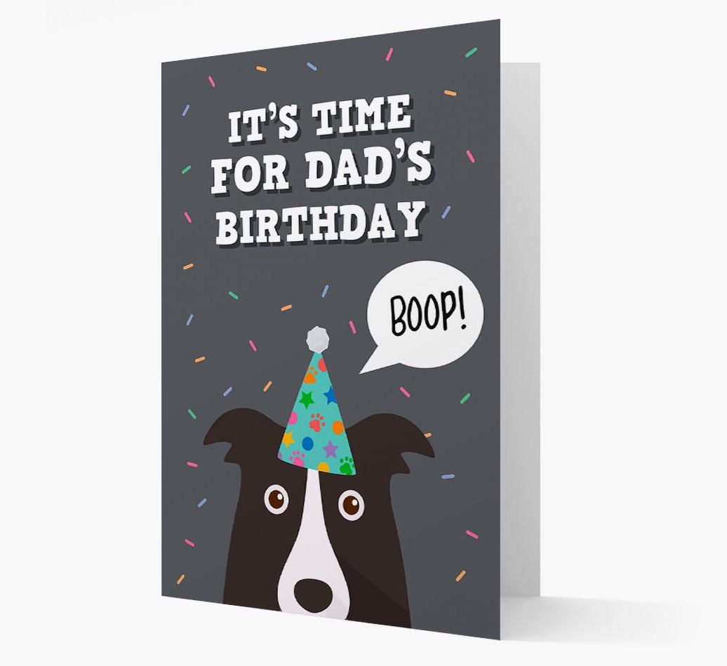 Dad's Birthday Boop: Personalised {breedFullName} Card