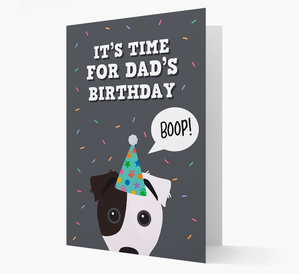 Dad's Birthday Boop: Personalised {breedFullName} Card