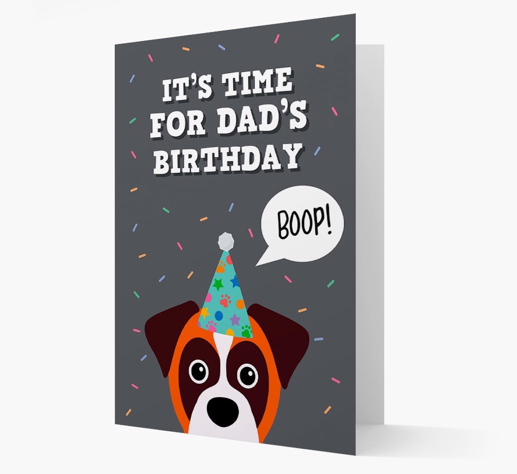 Dad's Birthday Boop: Personalised {breedFullName} Card
