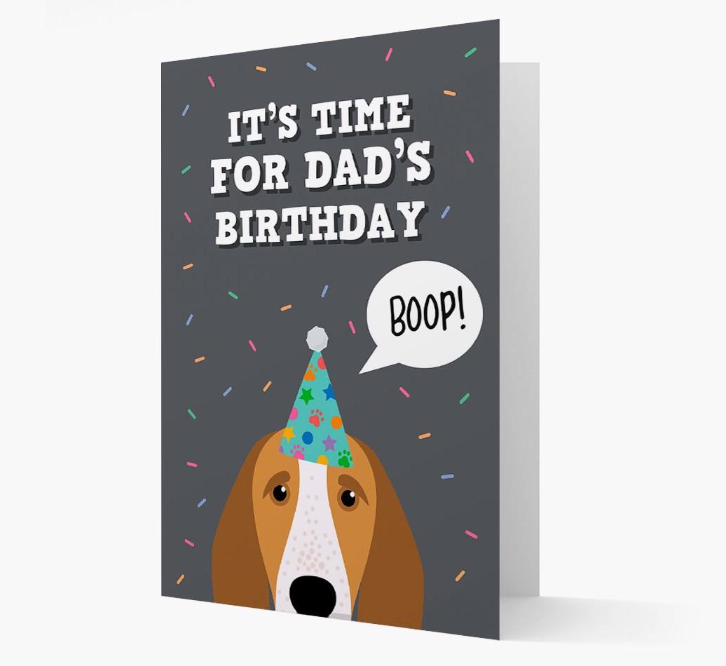 Dad's Birthday Boop: Personalised {breedFullName} Card