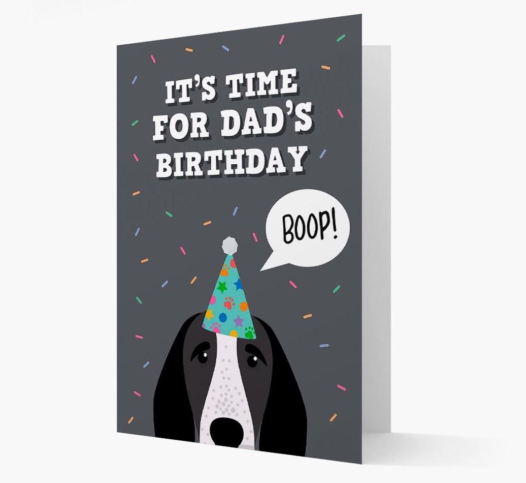 Dad's Birthday Boop: Personalised {breedFullName} Card