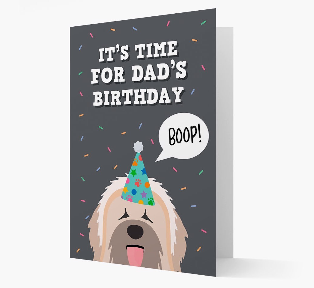 Dad's Birthday Boop: Personalised {breedFullName} Card