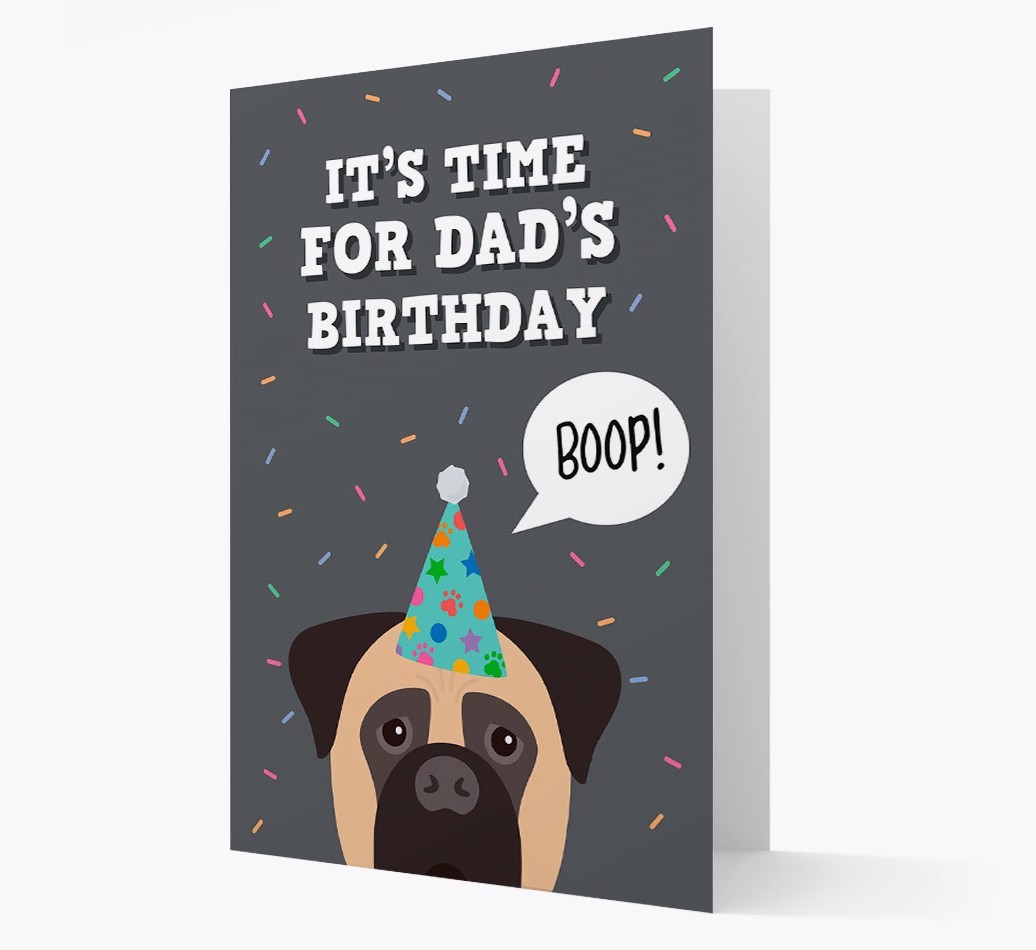 Dad's Birthday Boop: Personalised {breedFullName} Card